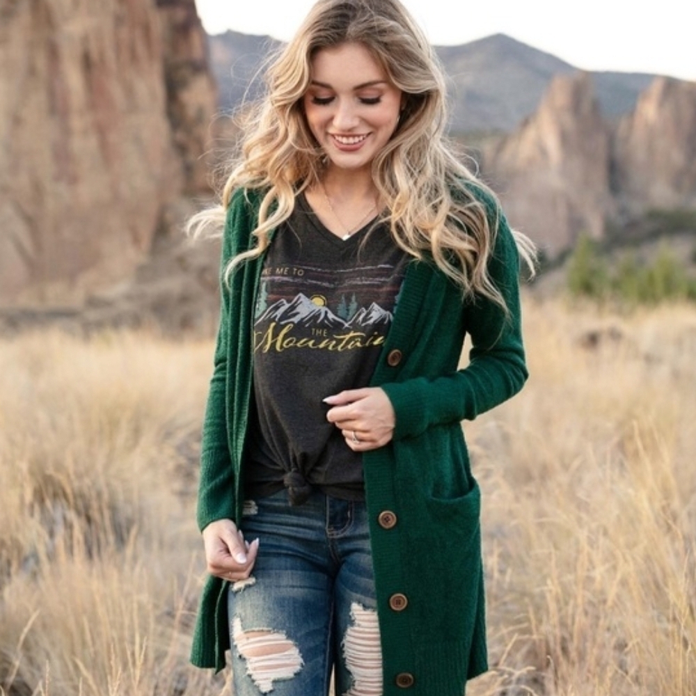 Grace & Lace Bambu Button Cardigan